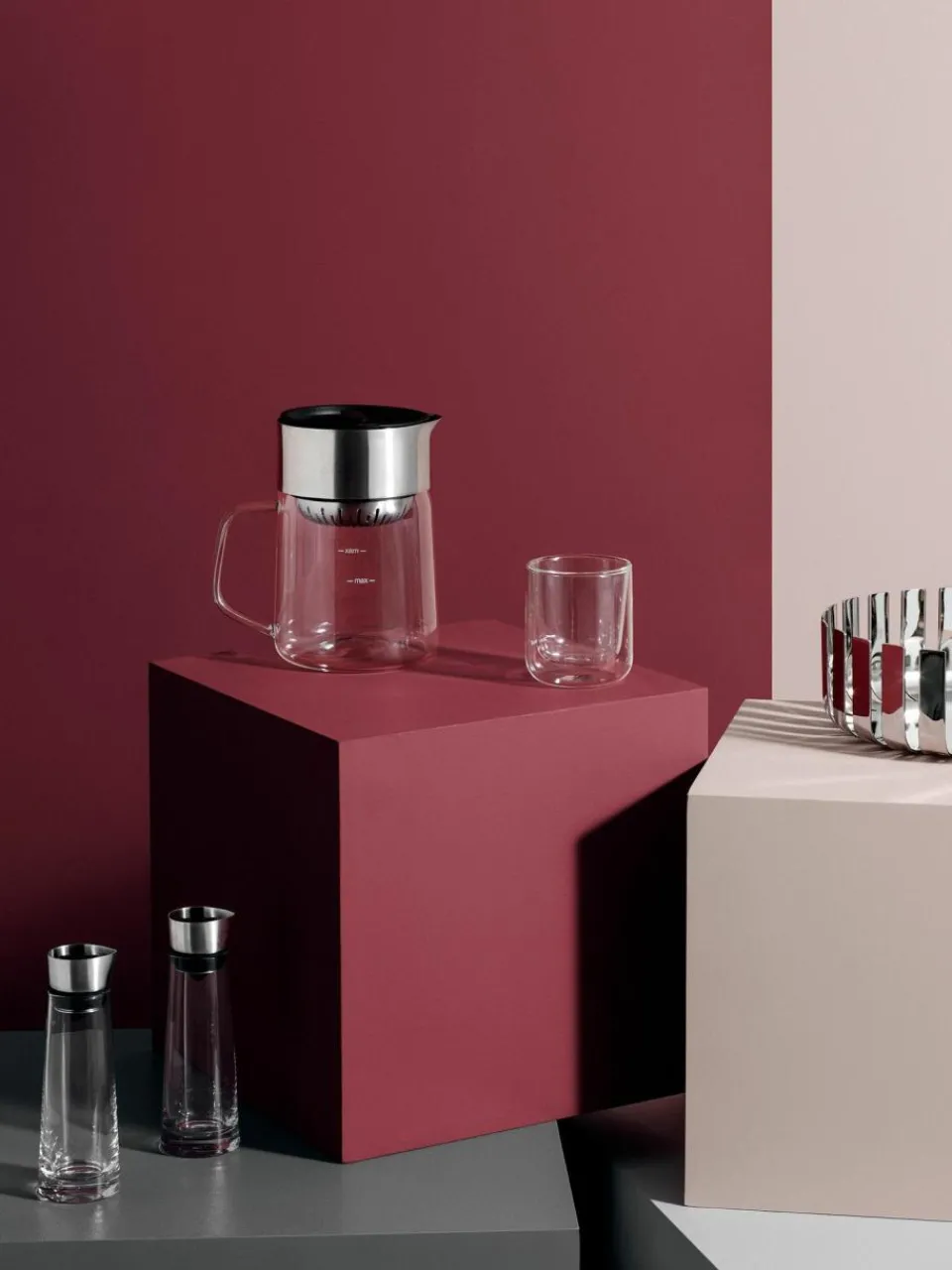 Blomus Doppelwandige Glas-Becher Nero, 2 Stück