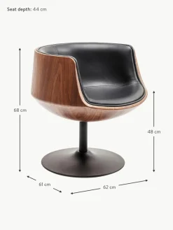 Kare Design Drehstuhl Club im Retro-Design