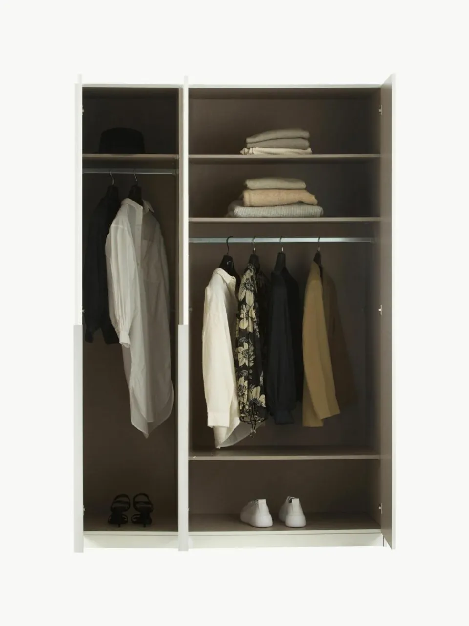 Westwing Drehtürenschrank Mia, 3-türig