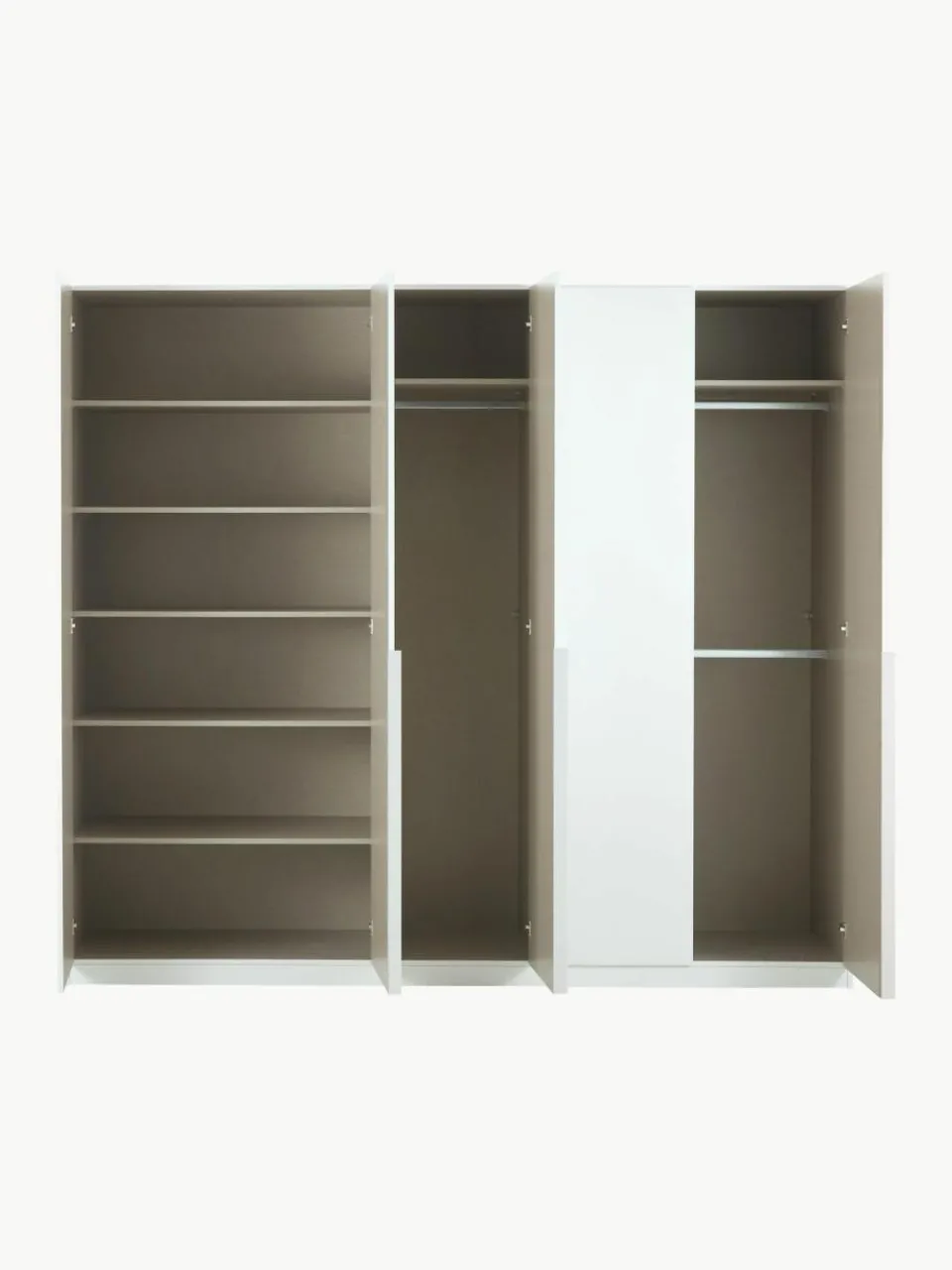 Westwing Drehtürenschrank Mia, 5-türig