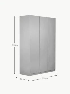 Westwing Drehtürenschrank Mia, 3-türig
