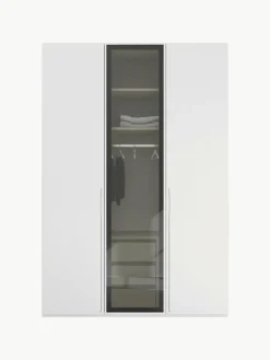 Westwing Drehtürenschrank Skat Shine mit beleuchteten Glastüren