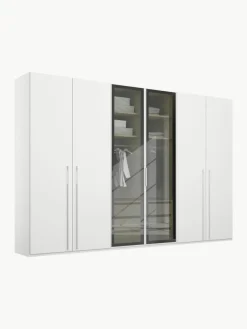 Westwing Drehtürenschrank Skat Shine mit beleuchteten Glastüren