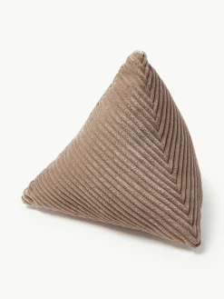 Westwing Collection Dreieckiges Cord-Kissen Kylen