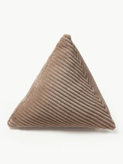 Westwing Collection Dreieckiges Cord-Kissen Kylen
