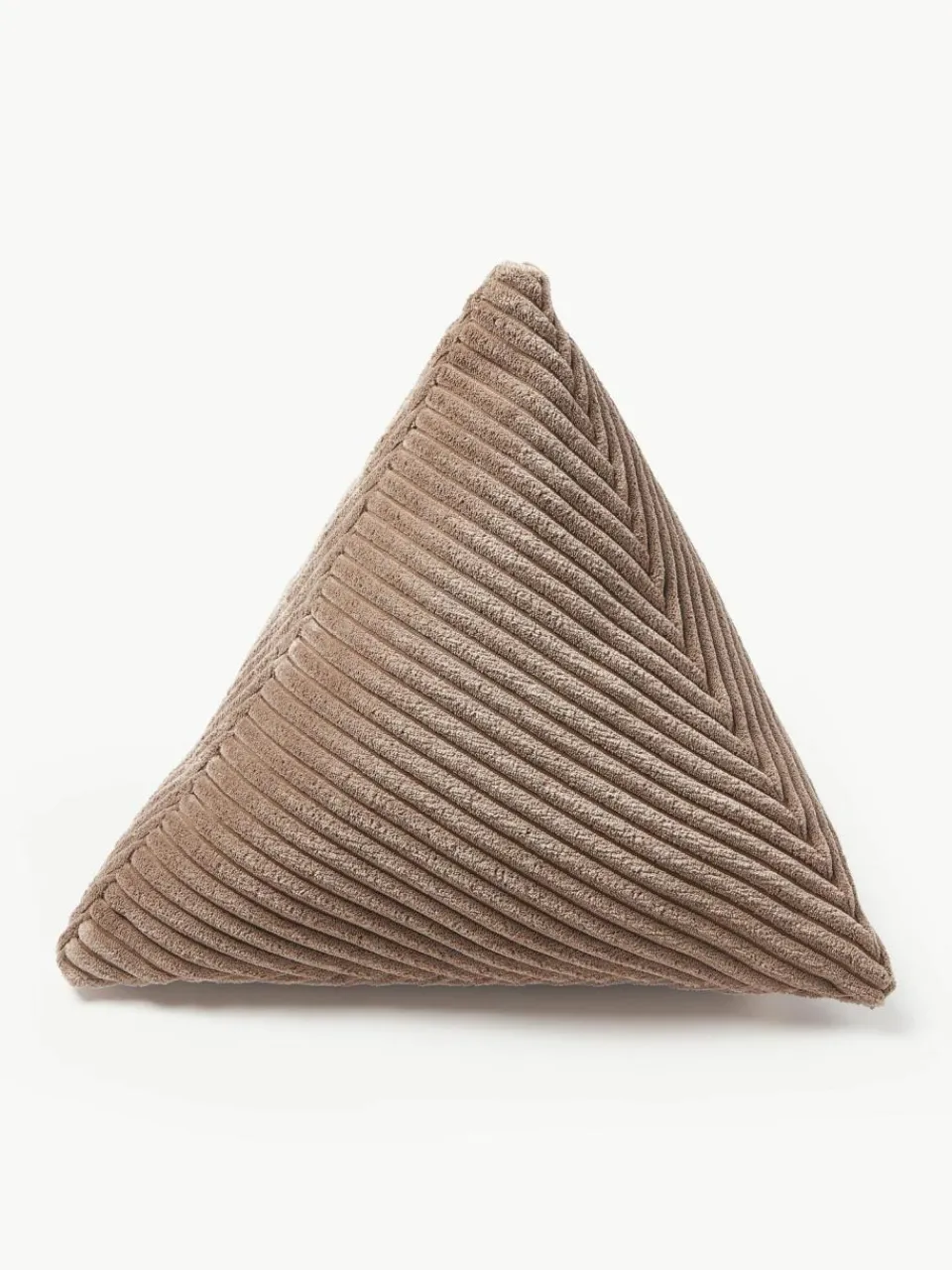 Westwing Collection Dreieckiges Cord-Kissen Kylen