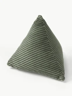 Westwing Collection Dreieckiges Cord-Kissen Kylen