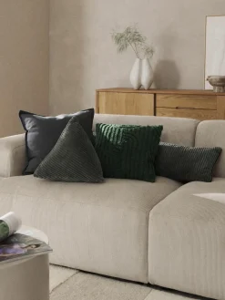 Westwing Collection Dreieckiges Cord-Kissen Kylen