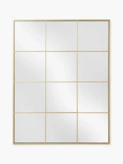 Westwing Collection Eckiger Wandspiegel Clarita in Fensteroptik