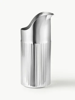 Georg Jensen Edelstahl-Milchkännchen Bernadotte mit Rillenstruktur, 280 ml
