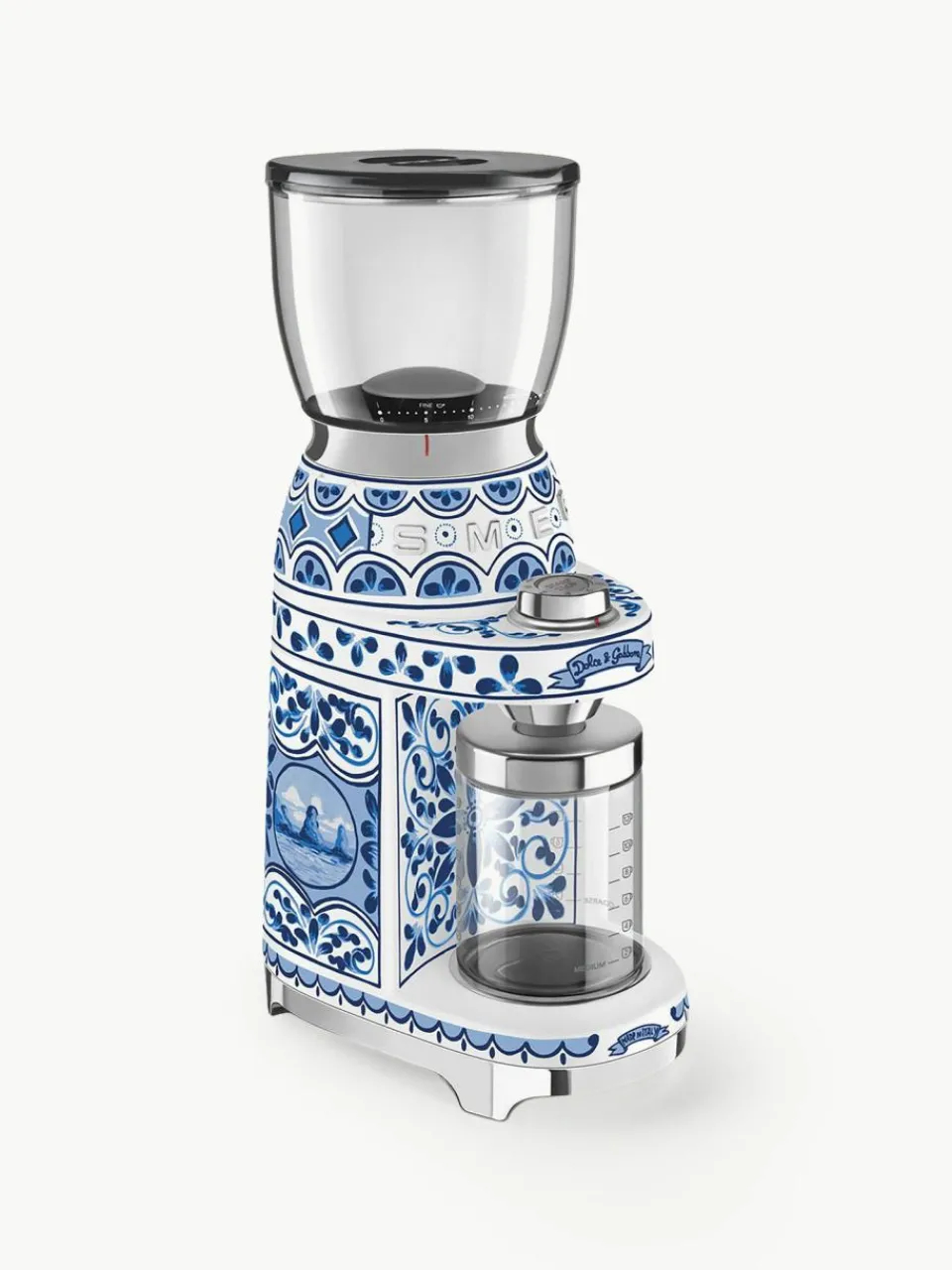 Smeg Elektrische Kaffeemühle Dolce & Gabbana - Blu Mediterraneo