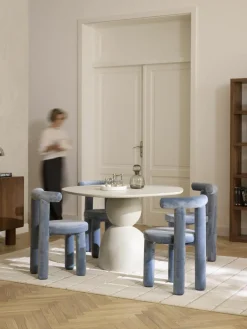 Westwing Collection Esstisch Sahra in organischer Form, Ø 116 cm
