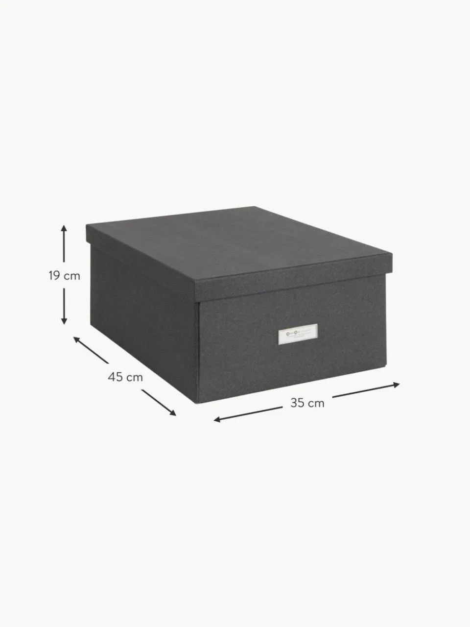 Bigso Box of Sweden Faltbare Aufbewahrungsbox Katrin, B 35 x T 45 cm