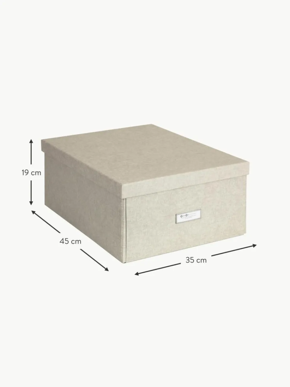 Bigso Box of Sweden Faltbare Aufbewahrungsbox Katrin, B 35 x T 45 cm