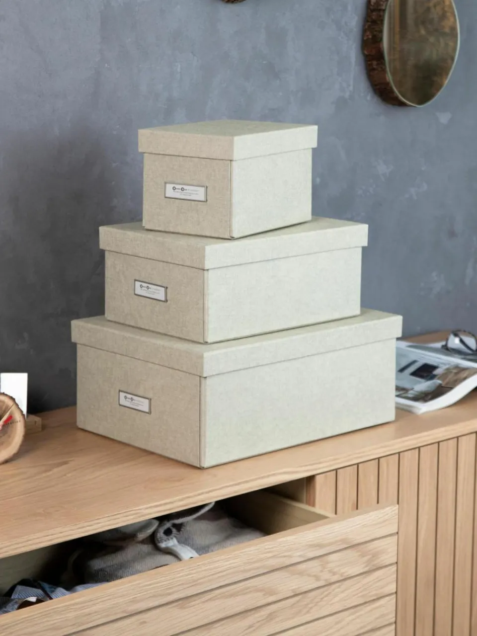 Bigso Box of Sweden Faltbare Aufbewahrungsbox Karin, B 29 x T 39 cm