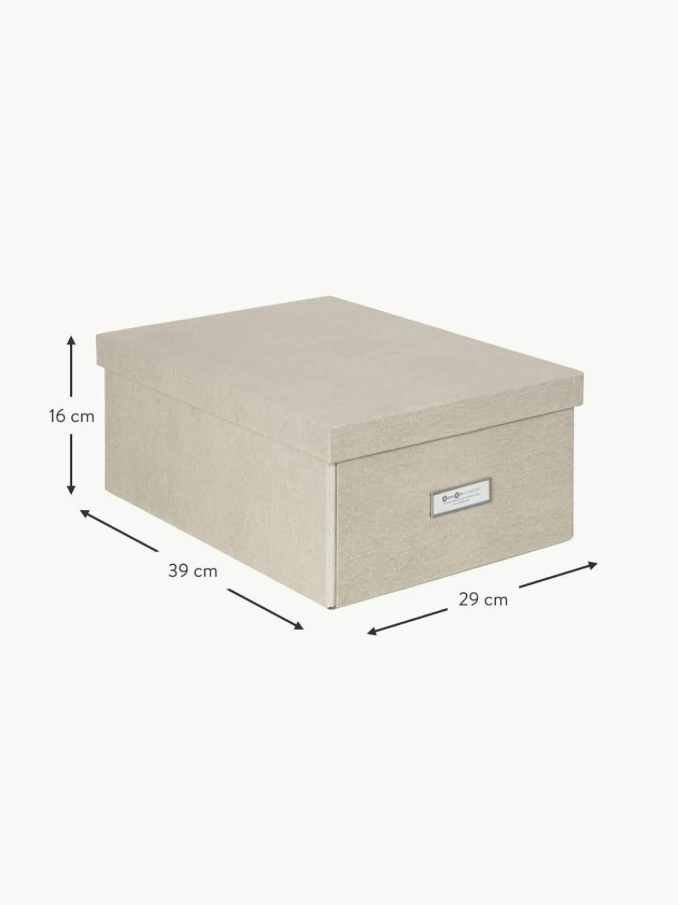 Bigso Box of Sweden Faltbare Aufbewahrungsbox Karin, B 29 x T 39 cm