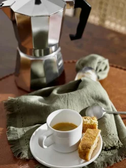 Asa Selection Fine Bone China Espressotassen Oco mit Unterteller, 6 Stück