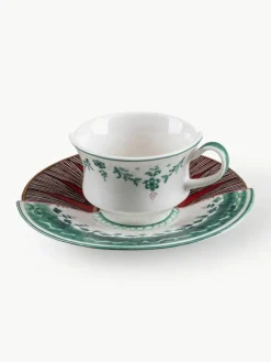 Seletti Fine Bone China Kaffeetasse Hybrid mit Untertasse