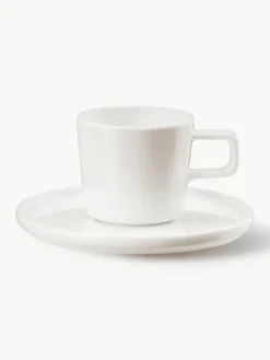 Asa Selection Fine Bone China Tassen Oco mit Untertassen, 6 Stück