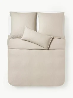 Westwing Collection Flanell-Bettdeckenbezug Javon mit feinen Streifen