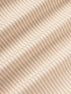 Westwing Collection Flanell-Bettdeckenbezug Javon mit feinen Streifen