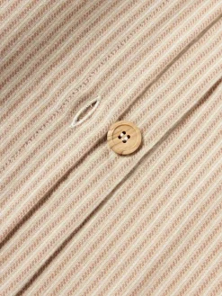Westwing Collection Flanell-Bettdeckenbezug Javon mit feinen Streifen
