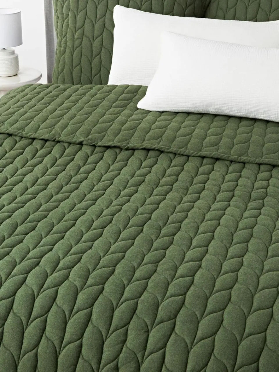 Westwing Collection Flanell-Kissen Selby mit Strukturmuster