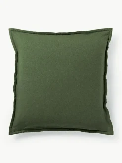 Westwing Collection Flanell-Kissen Selby mit Strukturmuster