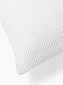 Westwing Collection Flanell-Kopfkissenbezug Javon mit feinen Streifen