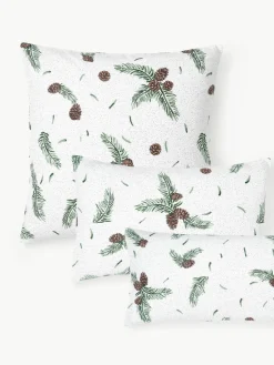 Westwing Collection Flanell-Kopfkissenbezug Pinecone