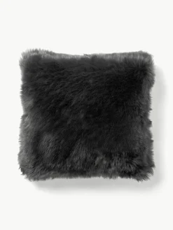 Westwing Collection Flauschige Kunstfell-Kissenhülle Mathilde, glatt