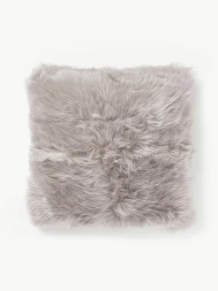 Westwing Collection Flauschige Kunstfell-Kissenhülle Mathilde, glatt