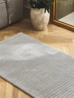 Westwing Collection Flauschiger Hochflor-Läufer Wes mit Hoch-Tief-Struktur, handgewebt