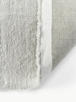 Westwing Collection Flauschiger Hochflor-Läufer Jade mit erhabener Hoch-Tief-Struktur