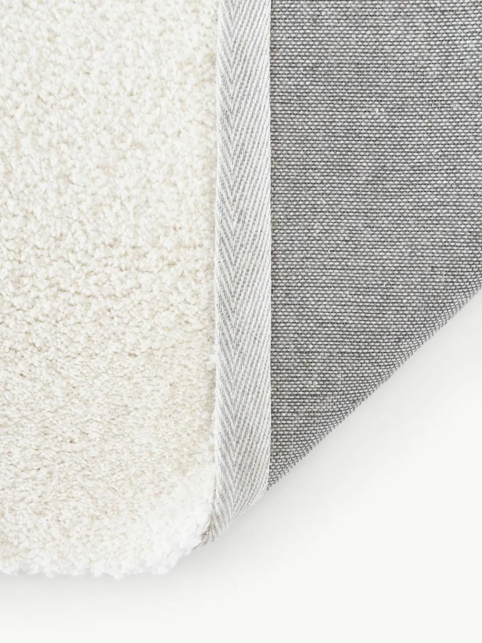 Westwing Collection Flauschiger Hochflor-Teppich Jade mit erhabener Hoch-Tief-Struktur
