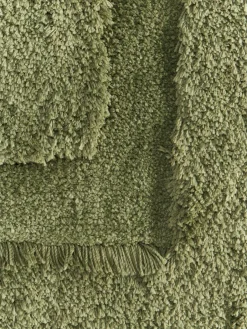 Westwing Collection Flauschiger Hochflor-Teppich Genève mit erhabener Hoch-Tief-Struktur