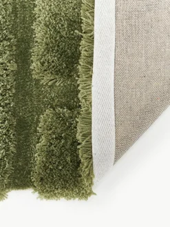 Westwing Collection Flauschiger Hochflor-Teppich Genève mit erhabener Hoch-Tief-Struktur