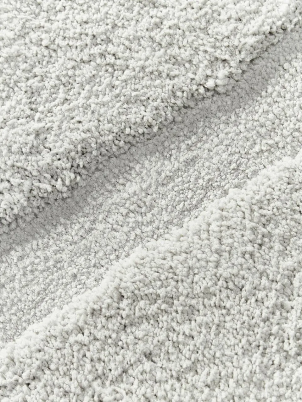 Westwing Collection Flauschiger Hochflor-Teppich Jade mit erhabener Hoch-Tief-Struktur