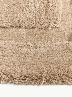 Westwing Collection Flauschiger Hochflor-Teppich Genève mit erhabener Hoch-Tief-Struktur