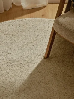 Westwing Collection Flauschiger runder Hochflor-Teppich Leighton