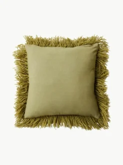 HKLIVING Flauschiges Kissen Fluffy, handgefertigt