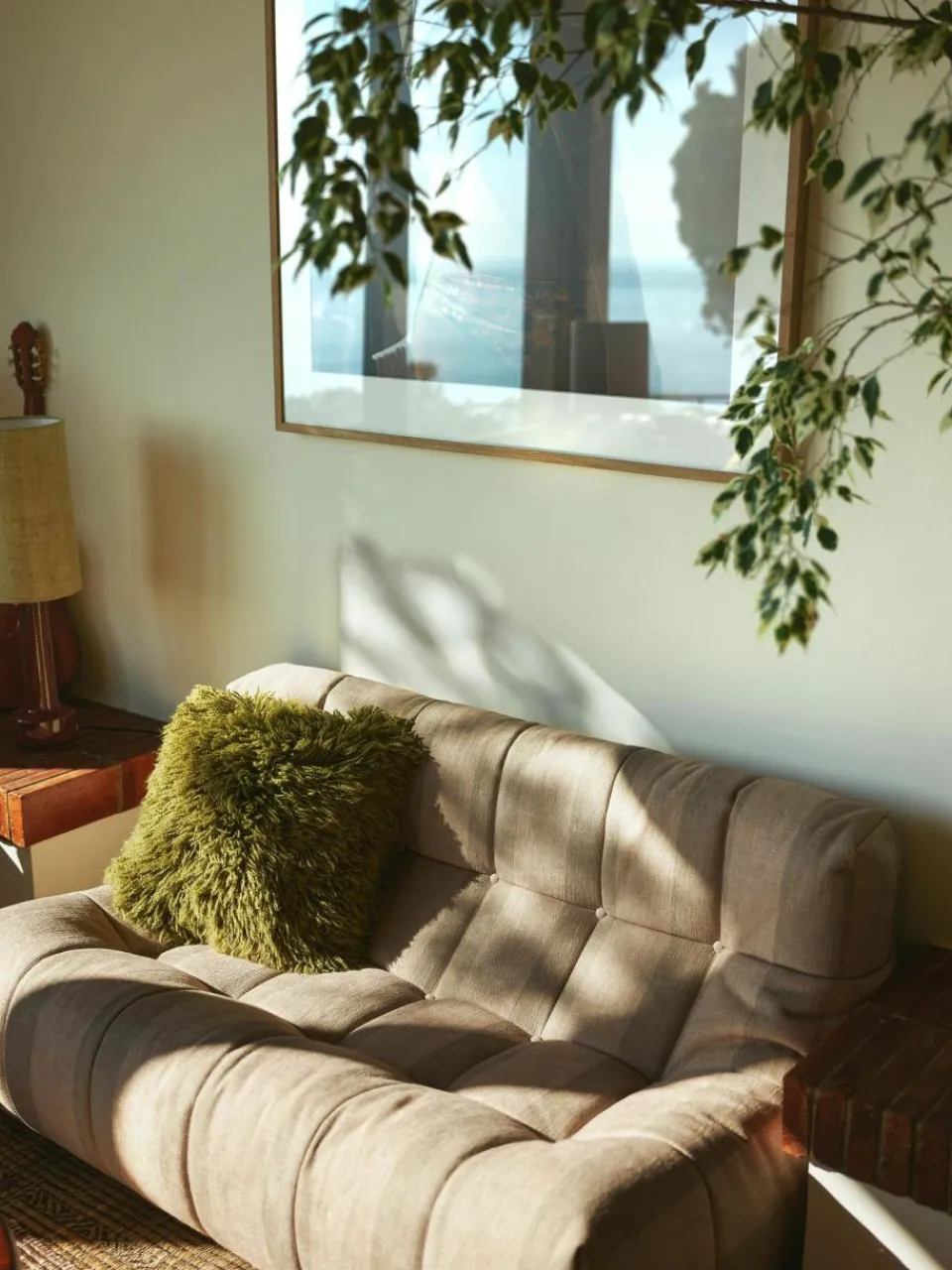 HKLIVING Flauschiges Kissen Fluffy, handgefertigt