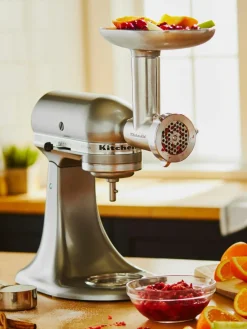 KitchenAid Fleischwolf-Aufsatz aus Metall mit Wurstfüller