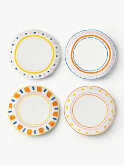 &k amsterdam Frühstücksteller Boavista aus Porzellan, 4er-Set