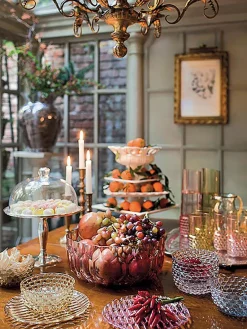 Kartell Frühstücksteller Jellies mit Strukturmuster, 4 Stück