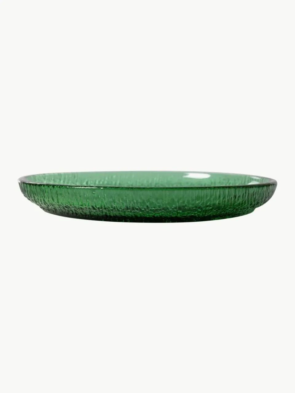 HKLIVING Frühstucksteller The Emeralds aus Glas, 2 Stück