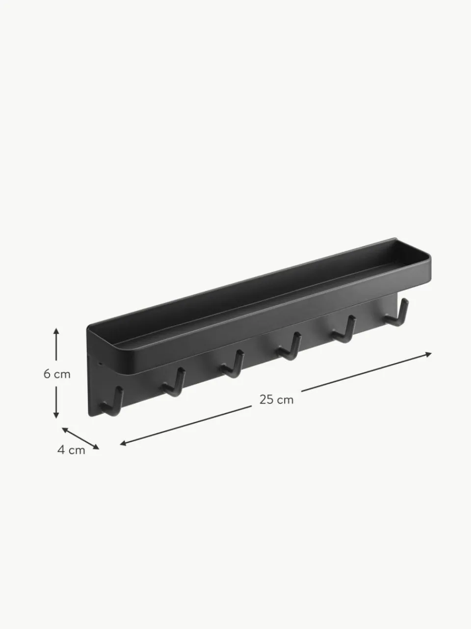 Yamazaki Garderobenleiste Smart mit magnetischer Rückseite