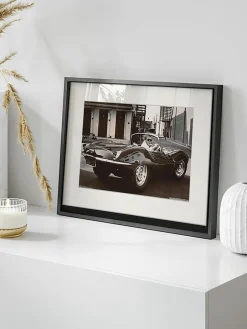 Any Image Gerahmte Fotografie Steve McQueen in his Jaguar