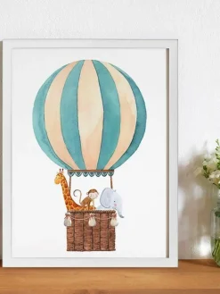 Kinder Any Image Gerahmter Digitaldruck Balloon