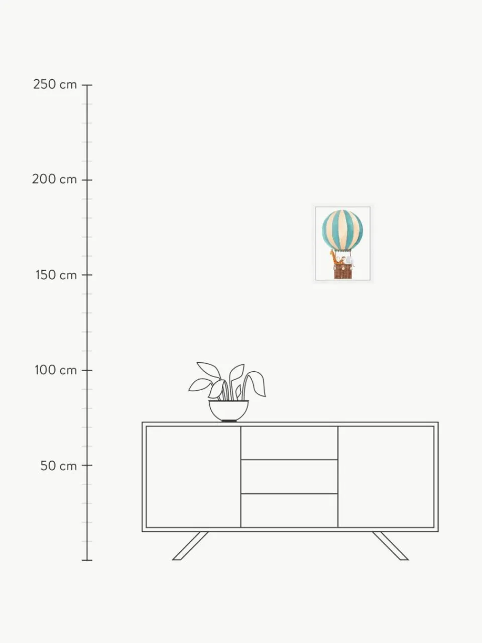 Kinder Any Image Gerahmter Digitaldruck Balloon